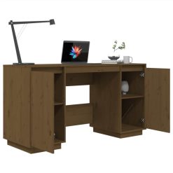 Desk Honey Brown 140x50x75 Cm Solid Wood Pine -NEWTRAL Sales Shop Desk Honey Brown 140x50x75 cm Solid Wood Pine 514285 3