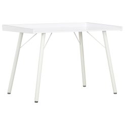 Desk White 90x50x79 Cm