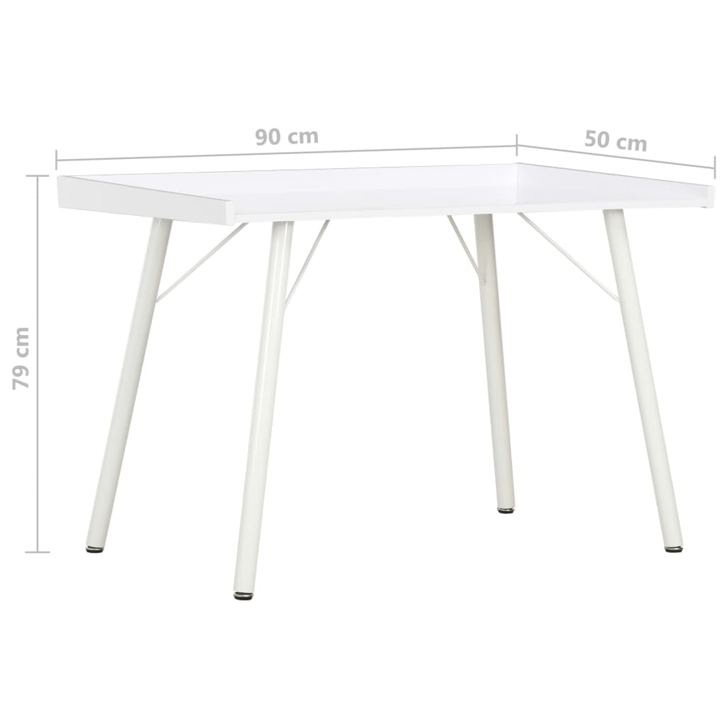 Desk White 90x50x79 cm Desk White 90x50x79 Cm -NEWTRAL Sales Shop Desk White 90x50x79 cm 428184 5