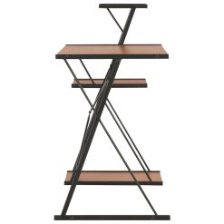 Desk With Shelf Black And Brown 116x50x93 Cm -NEWTRAL Sales Shop Desk with Shelf Black and Brown 116x50x93 cm 428282 2