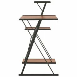 Desk With Shelf Black And Brown 116x50x93 Cm 8 Desk With Shelf Black And Brown 116x50x93 Cm -NEWTRAL Sales Shop Desk with Shelf Black and Brown 116x50x93 cm 428282 2