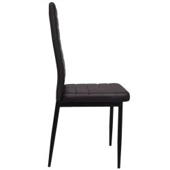 Dining Chairs 4 Pcs Brown Faux Leather 4 Dining Chairs 4 Pcs Brown Faux Leather -NEWTRAL Sales Shop Dining Chairs 4 pcs Brown Faux Leather 515967 4