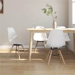 Dining Chairs 4 Pcs White PP