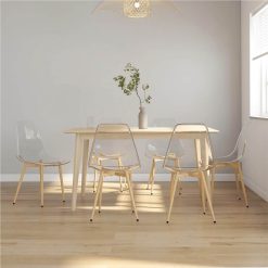 Dining Chairs 6 Pcs Transparent PET