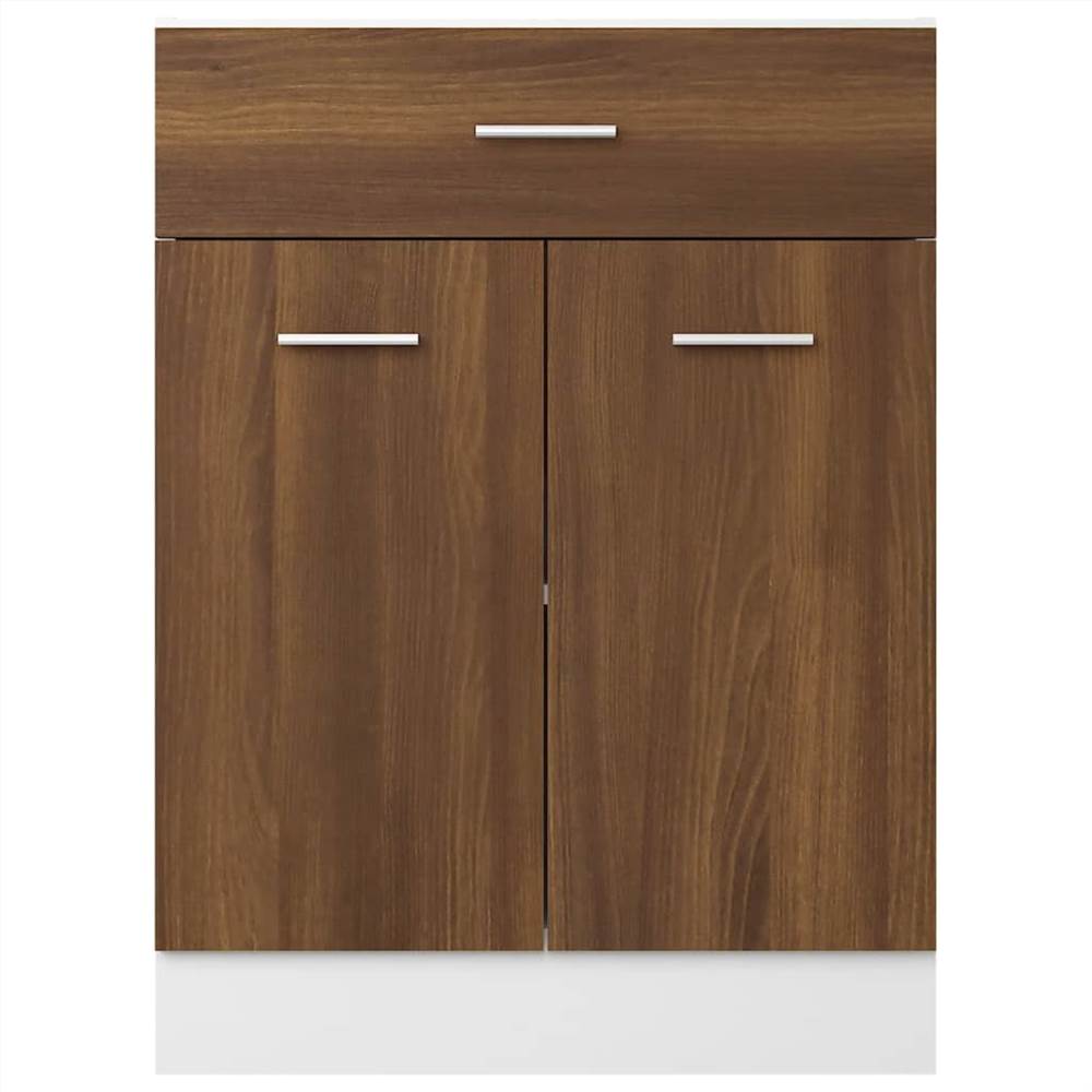 Drawer Bottom Cabinet Brown Oak 60x46x81.5 cm Engineered Wood Drawer Bottom Cabinet Brown Oak 60x46x81.5 Cm Engineered Wood -NEWTRAL Sales Shop Drawer Bottom Cabinet Brown Oak 60x46x81 5 cm Engineered Wood 510488 4
