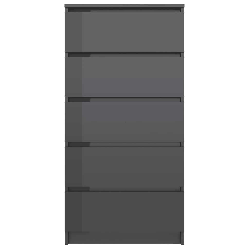 Drawer Sideboard High Gloss Grey 60x35x121 cm Chipboard Drawer Sideboard High Gloss Grey 60x35x121 Cm Chipboard -NEWTRAL Sales Shop Drawer Sideboard High Gloss Grey 60x35x121 cm Chipboard 433407 3