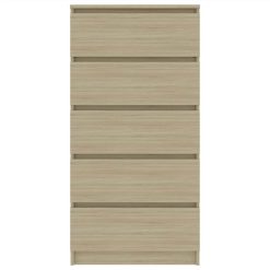 Drawer Sideboard Sonoma Oak 60x35x121 Cm Chipboard -NEWTRAL Sales Shop Drawer Sideboard Sonoma Oak 60x35x121 cm Chipboard 447648 3