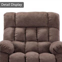 Electric Thermotherapy Massage Lift Recliner With Modern Padded Armrests And Backrest, For Living Room, Bedroom, Office, Apartment - Taupe -NEWTRAL Sales Shop Electric lift recliner with heat therapy and massage suitable for the elderly heavy recliner with modern padded arms and back taupe 458973 2