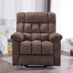 Electric Thermotherapy Massage Lift Recliner With Modern Padded Armrests And Backrest, For Living Room, Bedroom, Office, Apartment - Taupe