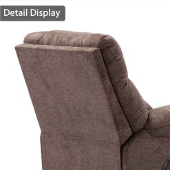 Electric Thermotherapy Massage Lift Recliner With Modern Padded Armrests And Backrest, For Living Room, Bedroom, Office, Apartment - Taupe -NEWTRAL Sales Shop Electric lift recliner with heat therapy and massage suitable for the elderly heavy recliner with modern padded arms and back taupe 458973 5