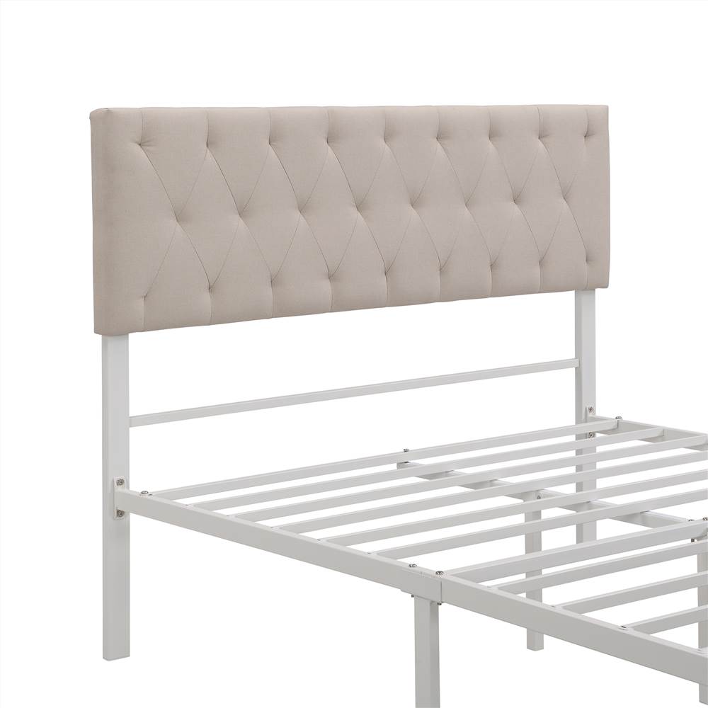 Full Size Upholstered Platform Bed Frame with Storage Drawer, Headboard, and Metal Slats Support, No Box Spring Needed (Only Frame) - Beige Full Size Upholstered Platform Bed Frame With Storage Drawer, Headboard, And Metal Slats Support, No Box Spring Needed (Only Frame) - Beige -NEWTRAL Sales Shop Full Size Storage Bed Metal Platform Bed with a Big Drawer Beige 472235 0