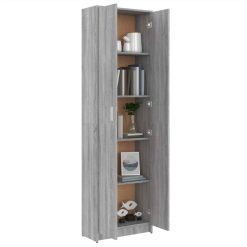 Hallway Wardrobe Grey Sonoma 55x25x189 Cm Engineered Wood -NEWTRAL Sales Shop Hallway Wardrobe Grey Sonoma 55x25x189 cm Engineered Wood 515315 4