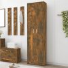 Hallway Wardrobe Smoked Oak 55x25x189 Cm Engineered Wood