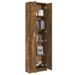 Hallway Wardrobe Smoked Oak 55x25x189 Cm Engineered Wood -NEWTRAL Sales Shop Hallway Wardrobe Smoked Oak 55x25x189 cm Engineered Wood 515250 4