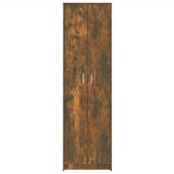 Hallway Wardrobe Smoked Oak 55x25x189 Cm Engineered Wood -NEWTRAL Sales Shop Hallway Wardrobe Smoked Oak 55x25x189 cm Engineered Wood 515250 5