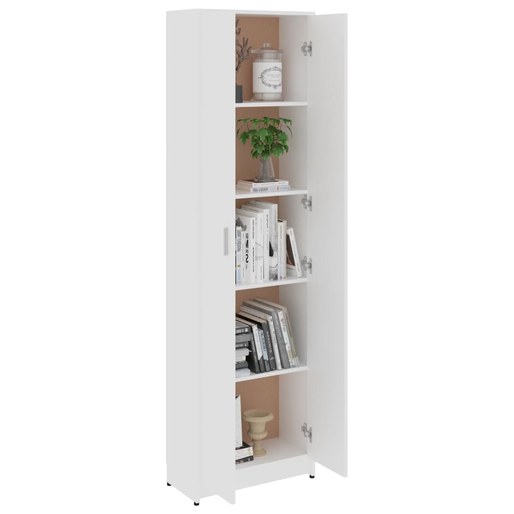 Hallway Wardrobe White 55x25x189 cm Chipboard Hallway Wardrobe White 55x25x189 Cm Chipboard -NEWTRAL Sales Shop Hallway Wardrobe White 55x25x189 cm Chipboard 433478 2