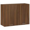 Hanging Cabinet Brown Oak 80x31x60 Cm Engineered Wood