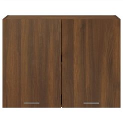 Hanging Cabinet Brown Oak 80x31x60 Cm Engineered Wood -NEWTRAL Sales Shop Hanging Cabinet Brown Oak 80x31x60 cm Engineered Wood 513731 4