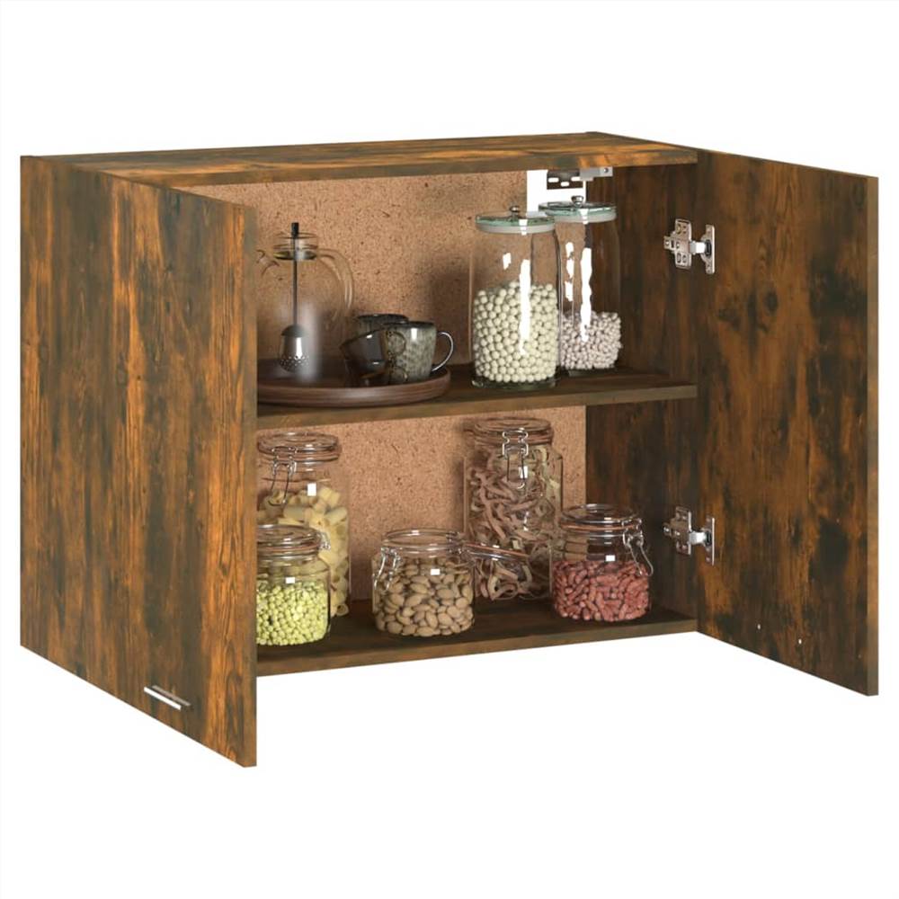 Hanging Cabinet Smoked Oak 80x31x60 cm Engineered Wood Hanging Cabinet Smoked Oak 80x31x60 Cm Engineered Wood -NEWTRAL Sales Shop Hanging Cabinet Smoked Oak 80x31x60 cm Engineered Wood 513730 3