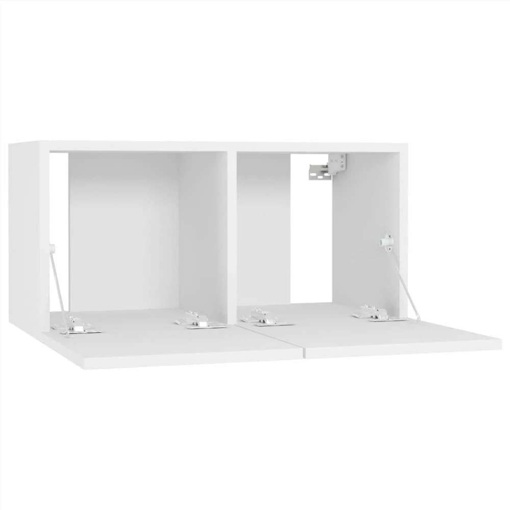 Hanging TV Cabinets 3 Pcs White 60x30x30 Cm 6 Hanging TV Cabinets 3 Pcs White 60x30x30 Cm - Image 6