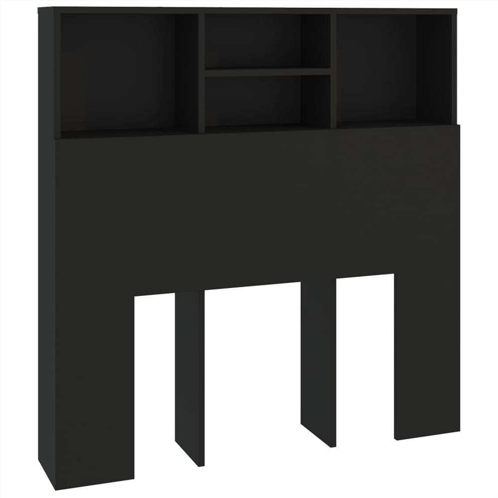 Headboard Cabinet Black 100x19x103.5 cm Headboard Cabinet Black 100x19x103.5 Cm -NEWTRAL Sales Shop Headboard Cabinet Black 100x19x103 5 cm 513686 1