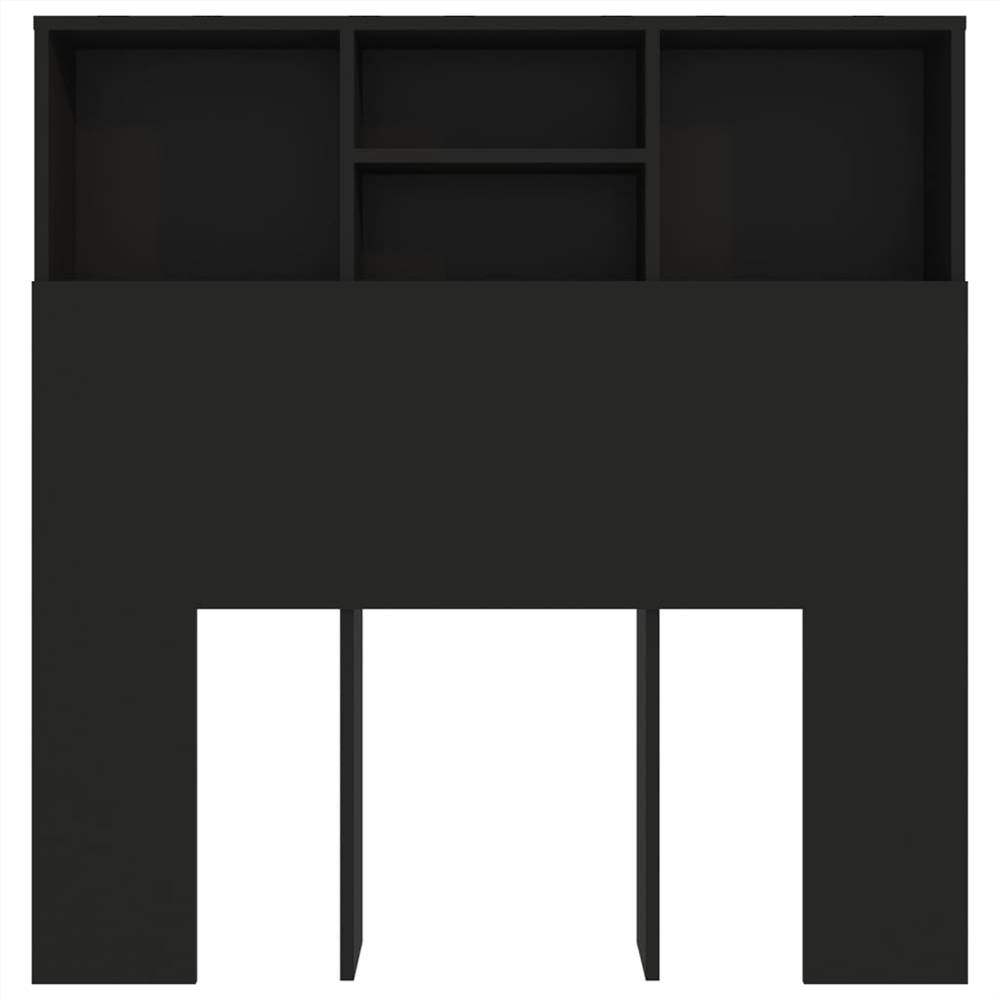 Headboard Cabinet Black 100x19x103.5 cm Headboard Cabinet Black 100x19x103.5 Cm -NEWTRAL Sales Shop Headboard Cabinet Black 100x19x103 5 cm 513686 3