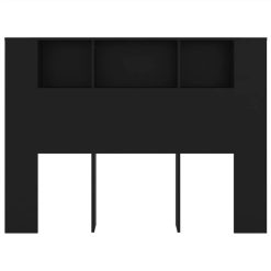 Headboard Cabinet Black 140x18.5x104.5 Cm -NEWTRAL Sales Shop Headboard Cabinet Black 140x18 5x104 5 cm 513234 2