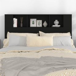 Headboard Cabinet Black 140x18.5x104.5 Cm -NEWTRAL Sales Shop Headboard Cabinet Black 140x18 5x104 5 cm 513234 4