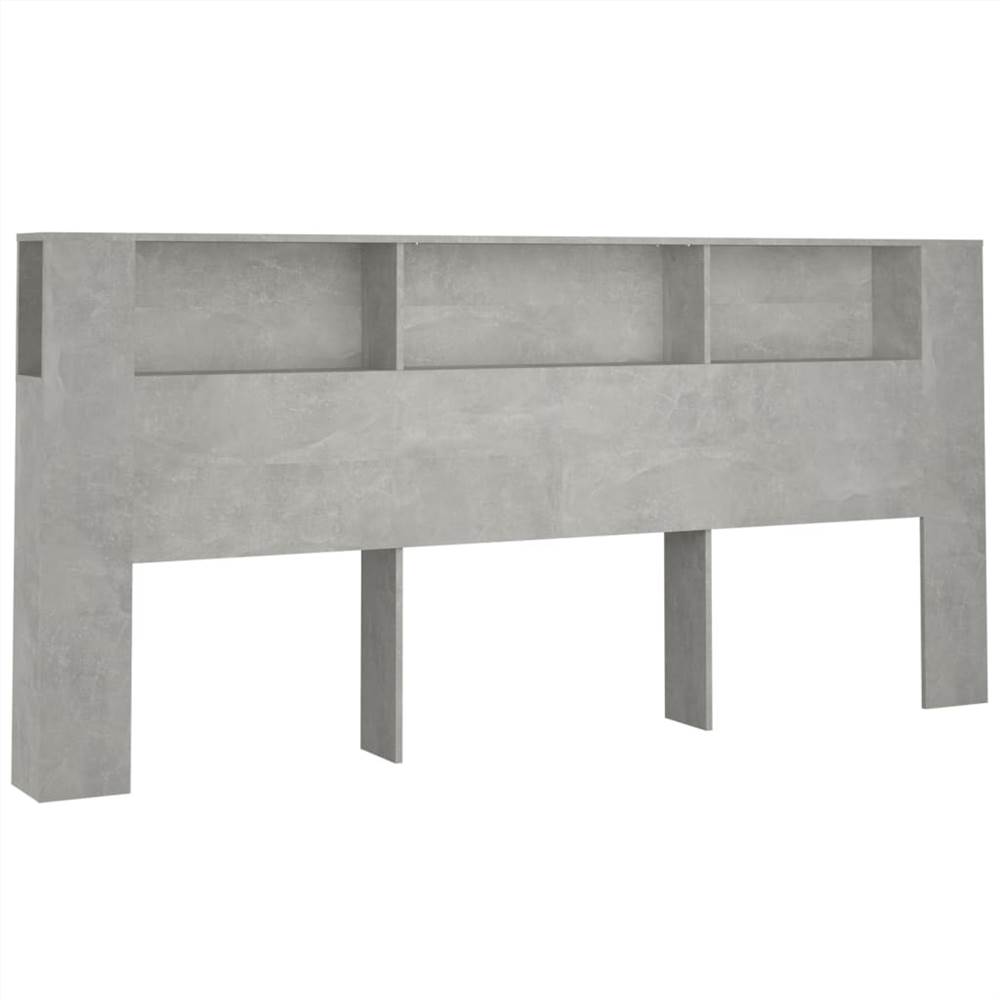 Headboard Cabinet Concrete Grey 220x18.5x104.5 cm Headboard Cabinet Concrete Grey 220x18.5x104.5 Cm -NEWTRAL Sales Shop Headboard Cabinet Concrete Grey 220x18 5x104 5 cm 514191 1