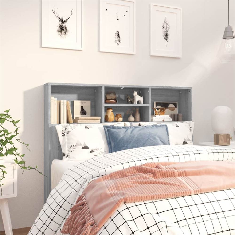 Headboard Cabinet Grey Sonoma 120x19x103.5 cm Headboard Cabinet Grey Sonoma 120x19x103.5 Cm -NEWTRAL Sales Shop Headboard Cabinet Grey Sonoma 120x19x103 5 cm 513624 0