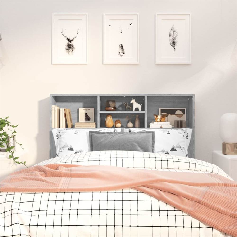 Headboard Cabinet Grey Sonoma 120x19x103.5 cm Headboard Cabinet Grey Sonoma 120x19x103.5 Cm -NEWTRAL Sales Shop Headboard Cabinet Grey Sonoma 120x19x103 5 cm 513624 2
