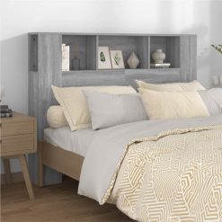 Headboard Cabinet Grey Sonoma 140x18.5x104.5 Cm