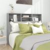 Headboard Cabinet Grey Sonoma 140x19x103.5 Cm
