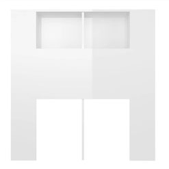 Headboard Cabinet High Gloss White 100x18.5x104.5 Cm -NEWTRAL Sales Shop Headboard Cabinet High Gloss White 100x18 5x104 5 cm 510655 3