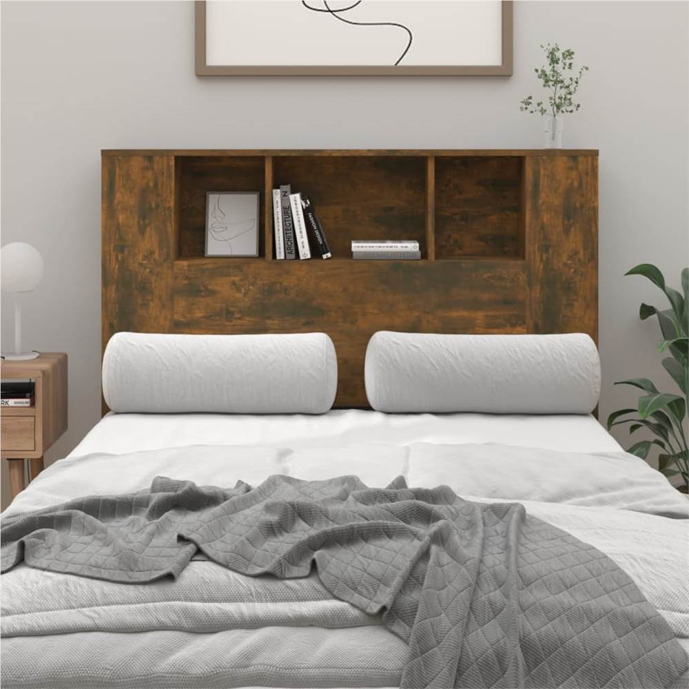 Headboard Cabinet Smoked Oak 120x18.5x104.5 cm Headboard Cabinet Smoked Oak 120x18.5x104.5 Cm -NEWTRAL Sales Shop Headboard Cabinet Smoked Oak 120x18 5x104 5 cm 513432 0