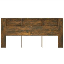 Headboard Cabinet Smoked Oak 220x18.5x104.5 Cm -NEWTRAL Sales Shop Headboard Cabinet Smoked Oak 220x18 5x104 5 cm 514190 3