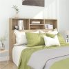Headboard Cabinet Sonoma Oak 140x19x103.5 Cm