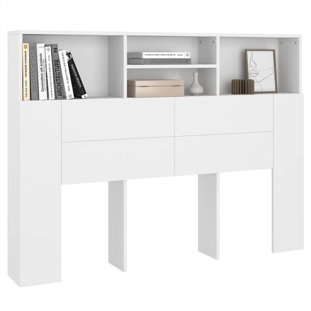 Headboard Cabinet White 140x19x103.5 cm Headboard Cabinet White 140x19x103.5 Cm -NEWTRAL Sales Shop Headboard Cabinet White 140x19x103 5 cm 510666 3