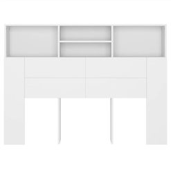 Headboard Cabinet White 140x19x103.5 Cm 4 Headboard Cabinet White 140x19x103.5 Cm -NEWTRAL Sales Shop Headboard Cabinet White 140x19x103 5 cm 510666 4