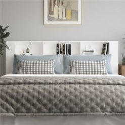 Headboard Cabinet White 220x18.5x104.5 Cm -NEWTRAL Sales Shop Headboard Cabinet White 220x18 5x104 5 cm 514187 2