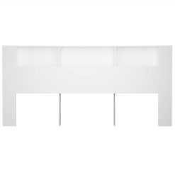 Headboard Cabinet White 220x18.5x104.5 Cm -NEWTRAL Sales Shop Headboard Cabinet White 220x18 5x104 5 cm 514187 3