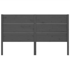 Headboard Grey 141x4x100 Cm Solid Wood Pine 2 Headboard Grey 141x4x100 Cm Solid Wood Pine -NEWTRAL Sales Shop Headboard Grey 141x4x100 cm Solid Wood Pine 516746 2