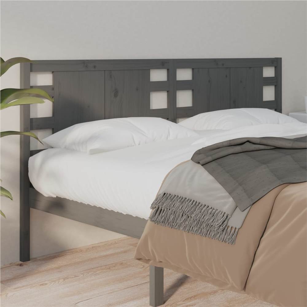 Headboard Grey 146x4x100 cm Solid Wood Pine Headboard Grey 146x4x100 Cm Solid Wood Pine -NEWTRAL Sales Shop Headboard Grey 146x4x100 cm Solid Wood Pine 511582 0