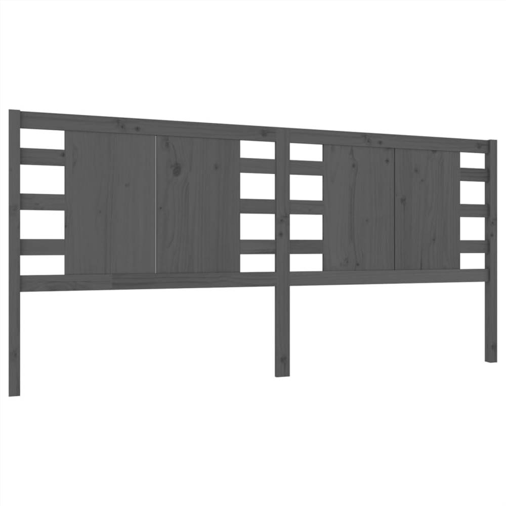 Headboard Grey 146x4x100 cm Solid Wood Pine Headboard Grey 146x4x100 Cm Solid Wood Pine -NEWTRAL Sales Shop Headboard Grey 146x4x100 cm Solid Wood Pine 511582 1