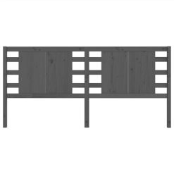 Headboard Grey 146x4x100 Cm Solid Wood Pine 2 Headboard Grey 146x4x100 Cm Solid Wood Pine -NEWTRAL Sales Shop Headboard Grey 146x4x100 cm Solid Wood Pine 511582 2