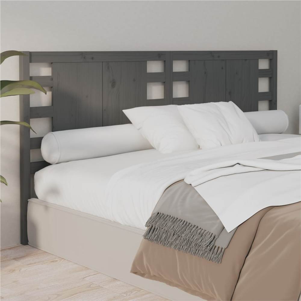 Headboard Grey 146x4x100 cm Solid Wood Pine Headboard Grey 146x4x100 Cm Solid Wood Pine -NEWTRAL Sales Shop Headboard Grey 146x4x100 cm Solid Wood Pine 511582 4