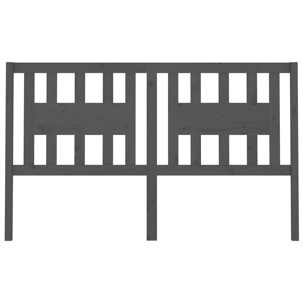 Headboard Grey 156x4x100 cm Solid Wood Pine Headboard Grey 156x4x100 Cm Solid Wood Pine -NEWTRAL Sales Shop Headboard Grey 156x4x100 cm Solid Wood Pine 512175 2