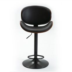 HengMing PU Leather Adjustable Bar Chair Set Of 2, For Restaurant, Cafe, Tavern, Office, Living Room - Black 2 HengMing PU Leather Adjustable Bar Chair Set Of 2, For Restaurant, Cafe, Tavern, Office, Living Room - Black -NEWTRAL Sales Shop HengMing Bentwood Adjustable Bar Stools Walnut Bentwood Upholstered Swivel Barstool PU Leather Cushion Counter Barstools Set of 2 460091 2