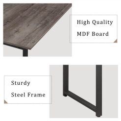 Home Office Multifunctional Computer Desk With Storage Shelf - Brown -NEWTRAL Sales Shop Home Office Computer Desk with Storage Shelves Morden Simple Style Study Table with hutch Brown 455226 7