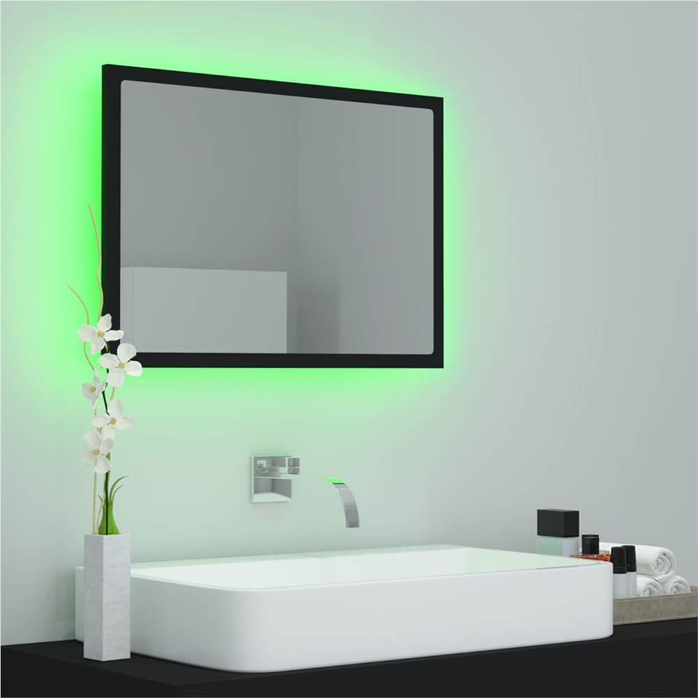 LED Bathroom Mirror Black 60x8.5x37 cm Chipboard LED Bathroom Mirror Black 60x8.5x37 Cm Chipboard -NEWTRAL Sales Shop LED Bathroom Mirror Black 60x8 5x37 cm Chipboard 460607 3